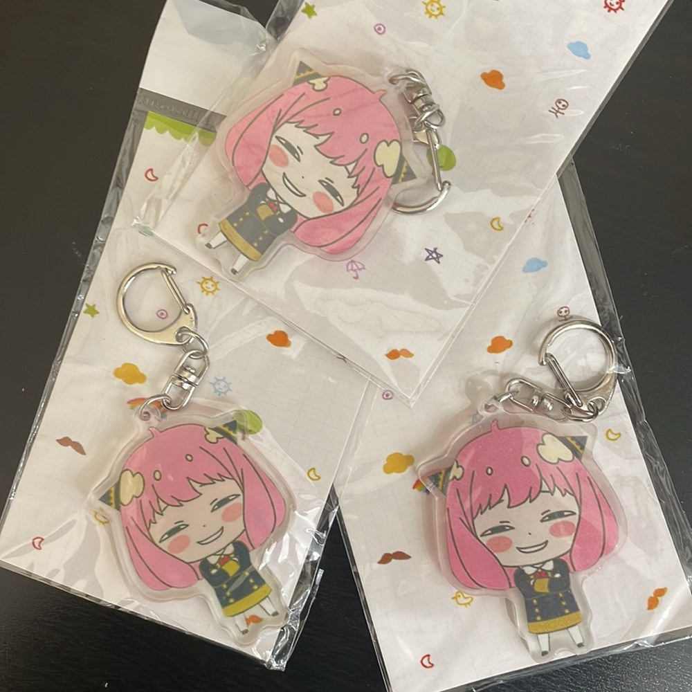 ANYA Spy x Family Keychain - Anime Kawaii Loid Yor Spyfamily